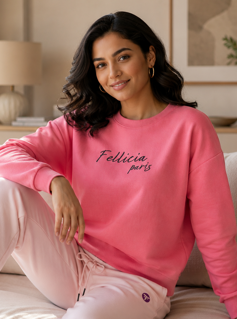 Sweatshirt – 260 GSM Loop Knit Cotton | PINK