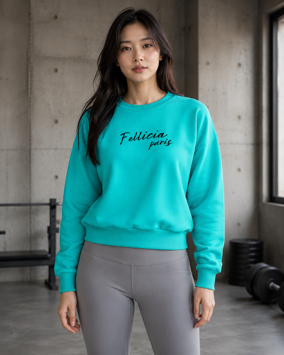 Sweatshirt – 260 GSM Loop Knit Cotton | CORAL GREEN