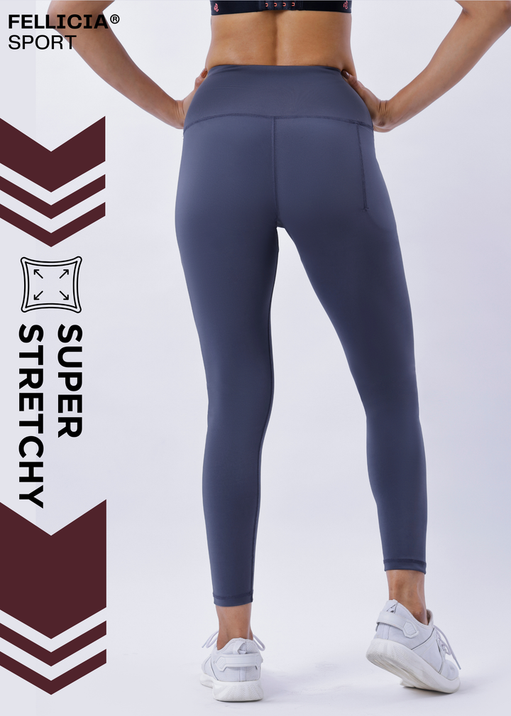 Active Tights with Pocket (Slate Grey)