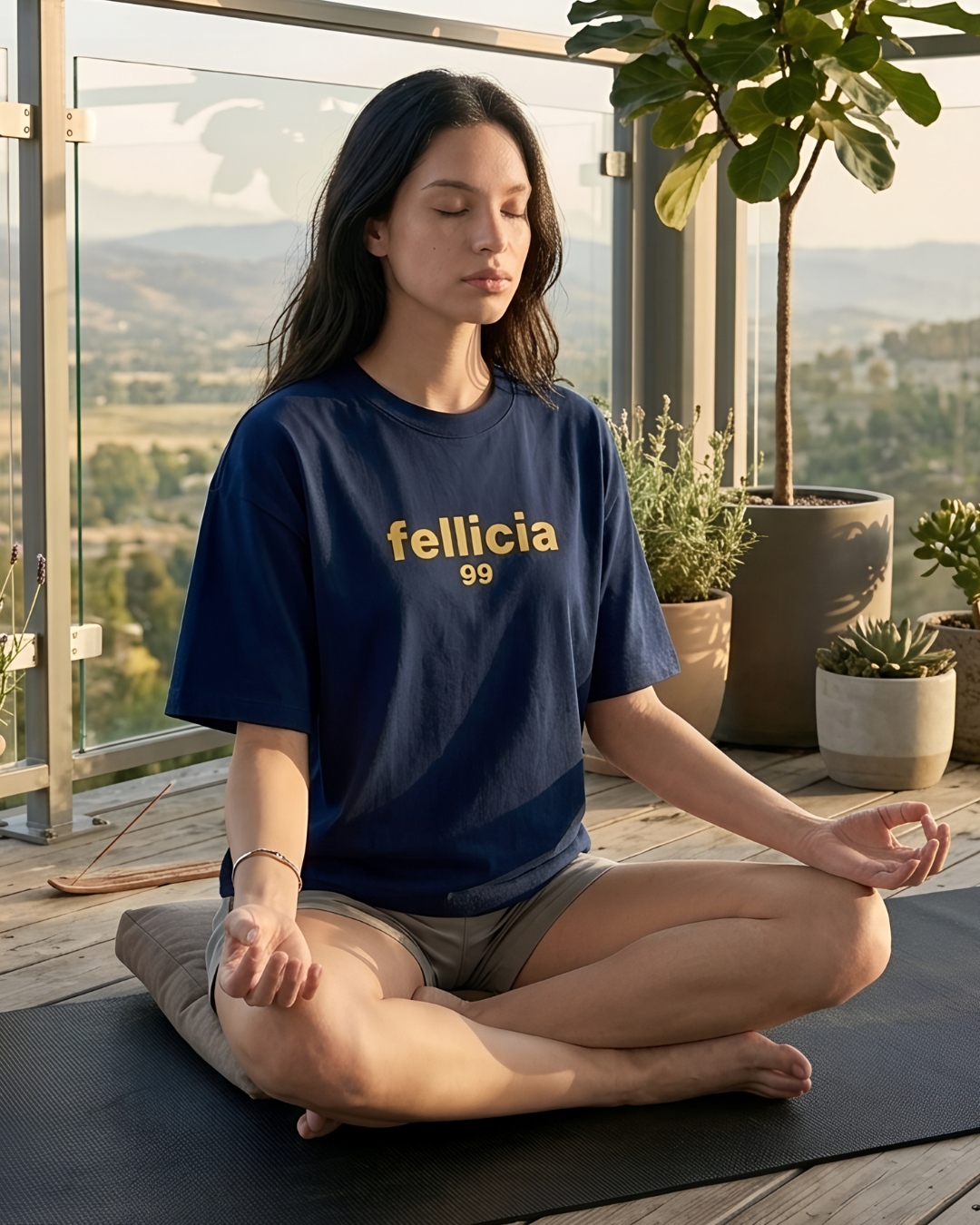 GHAR Tee – 100% Cotton | 260 GSM Loop Knit - NAVY BLUE