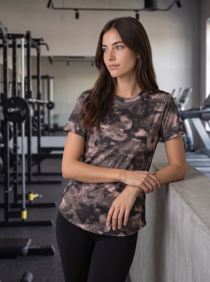 Active T-Shirt for Women - CHOCOLATE