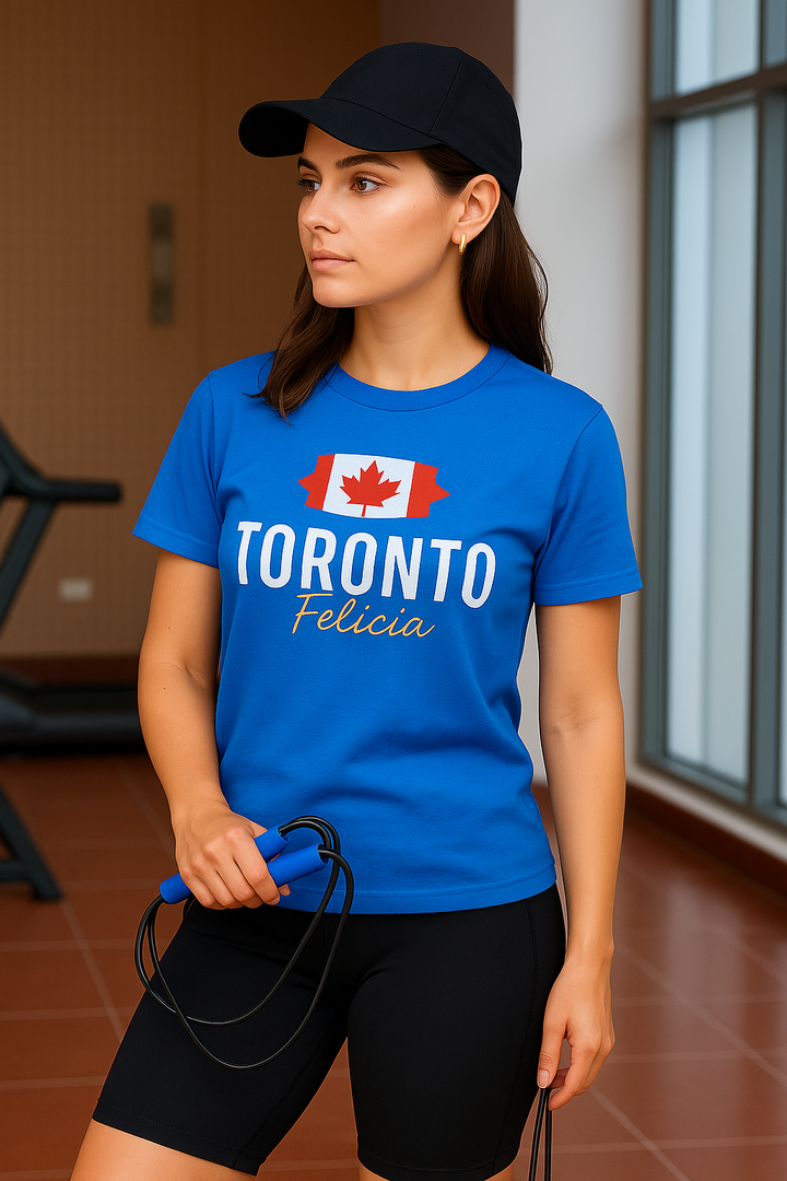 100% COTTON YOGA T-SHIRT (BLUE)