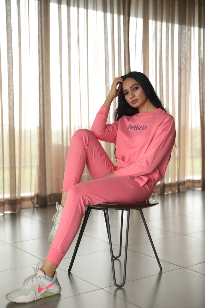 Co-ord Set (PINK) Sweatshirt & Joggers for Women