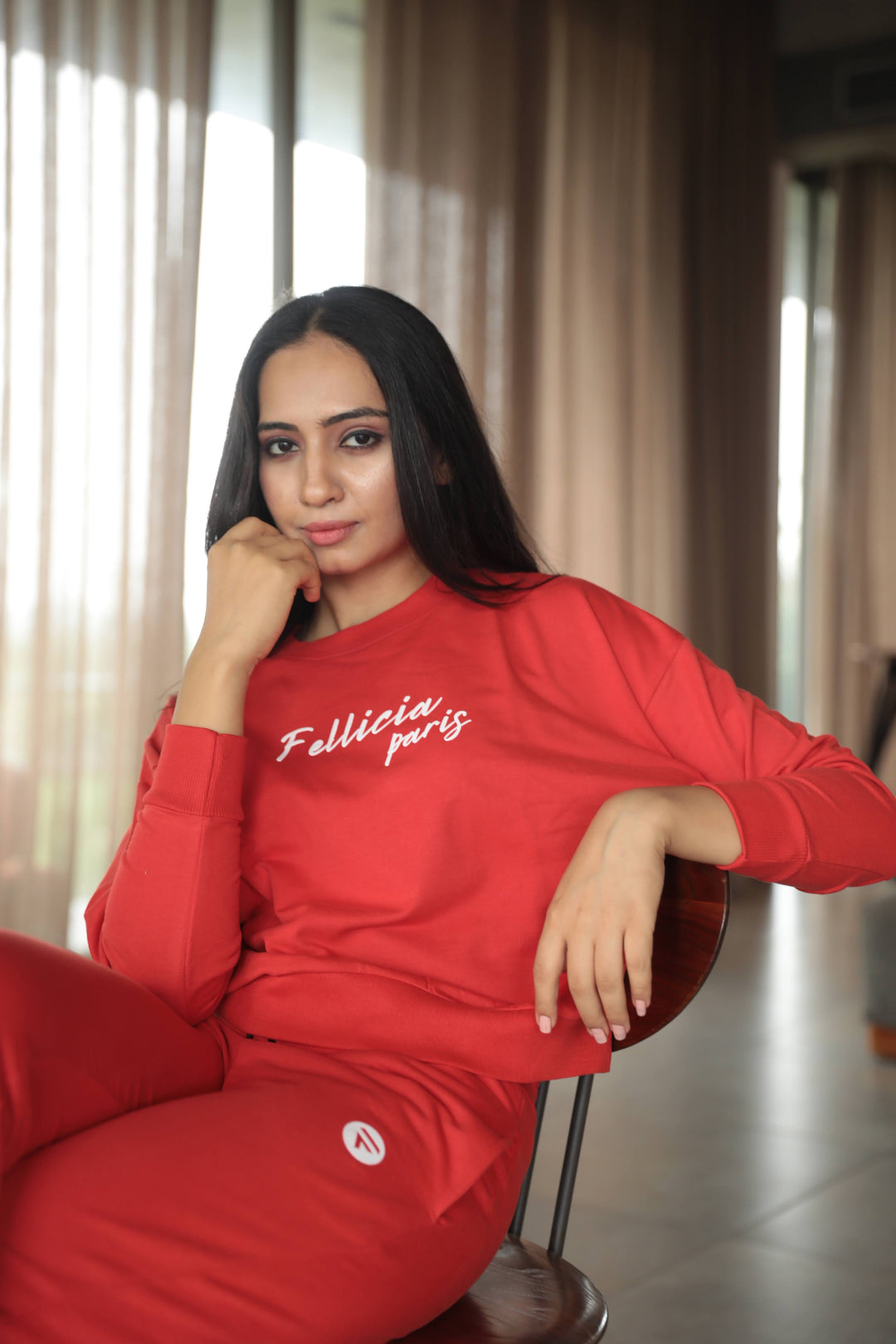 Co-ord Set (Self-Love RED) Sweatshirt & Joggers for Women