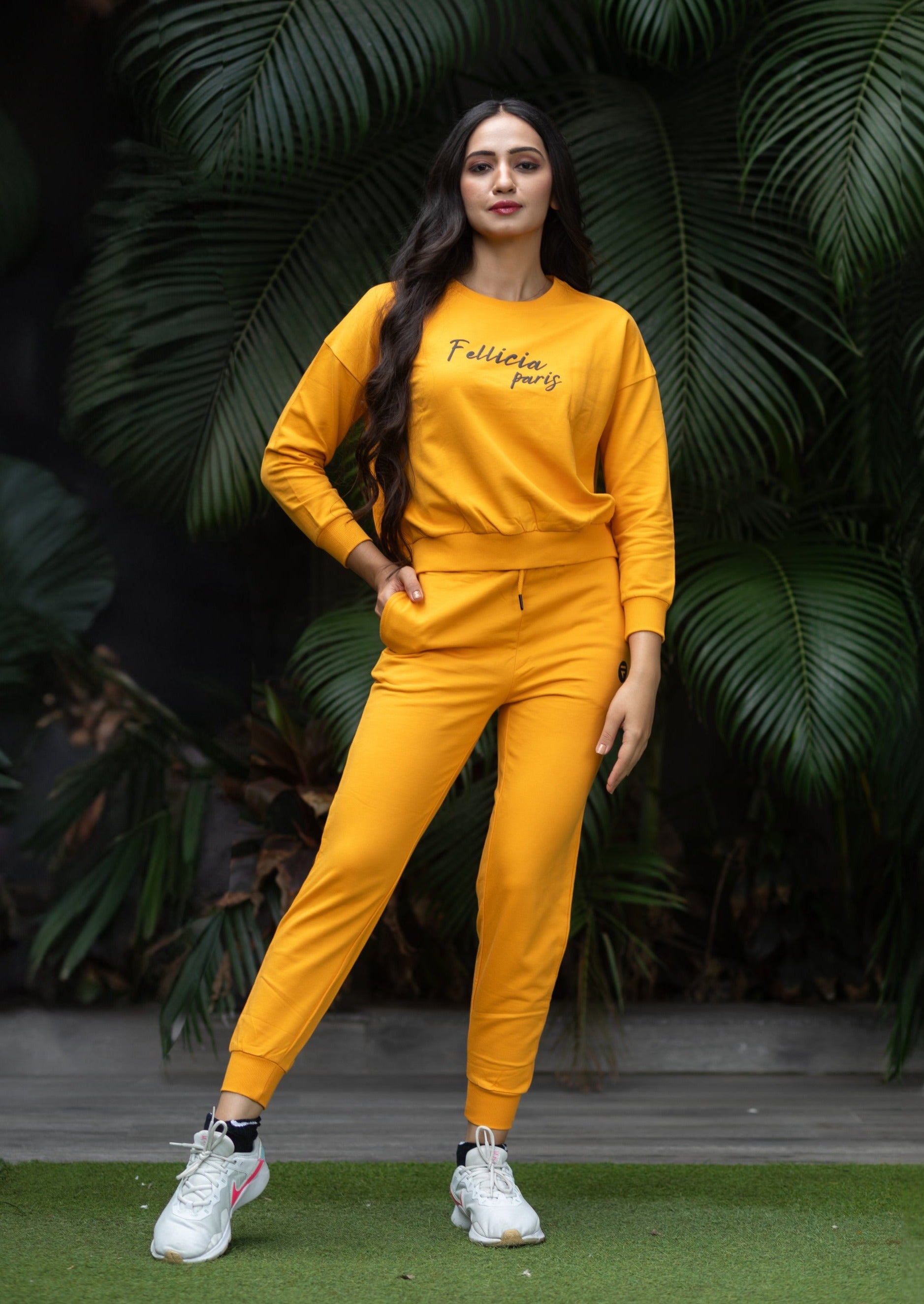 Co-ord Set (Marigold) Sweatshirt & Joggers for Women – FELLICIA