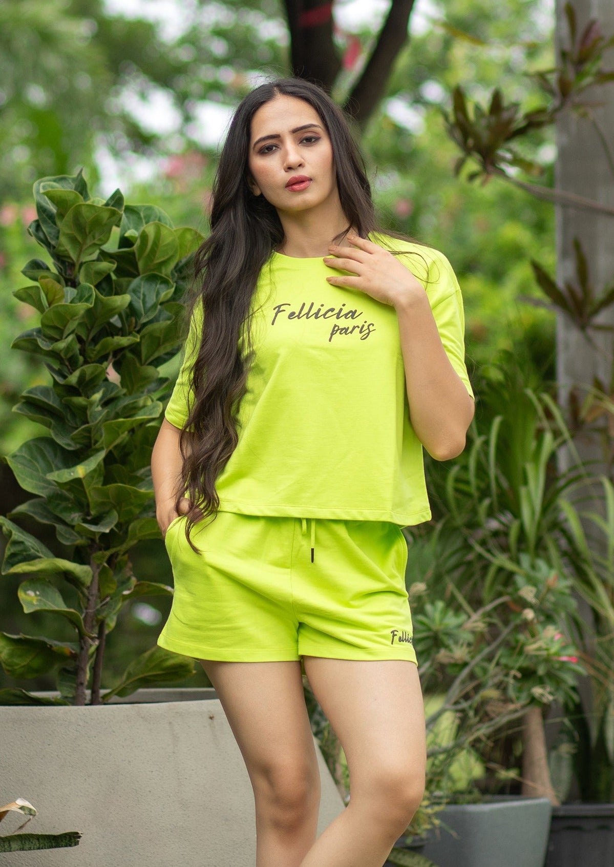 Co-ord Set (LIME Green) Sweatshirt & Joggers for Women – FELLICIA