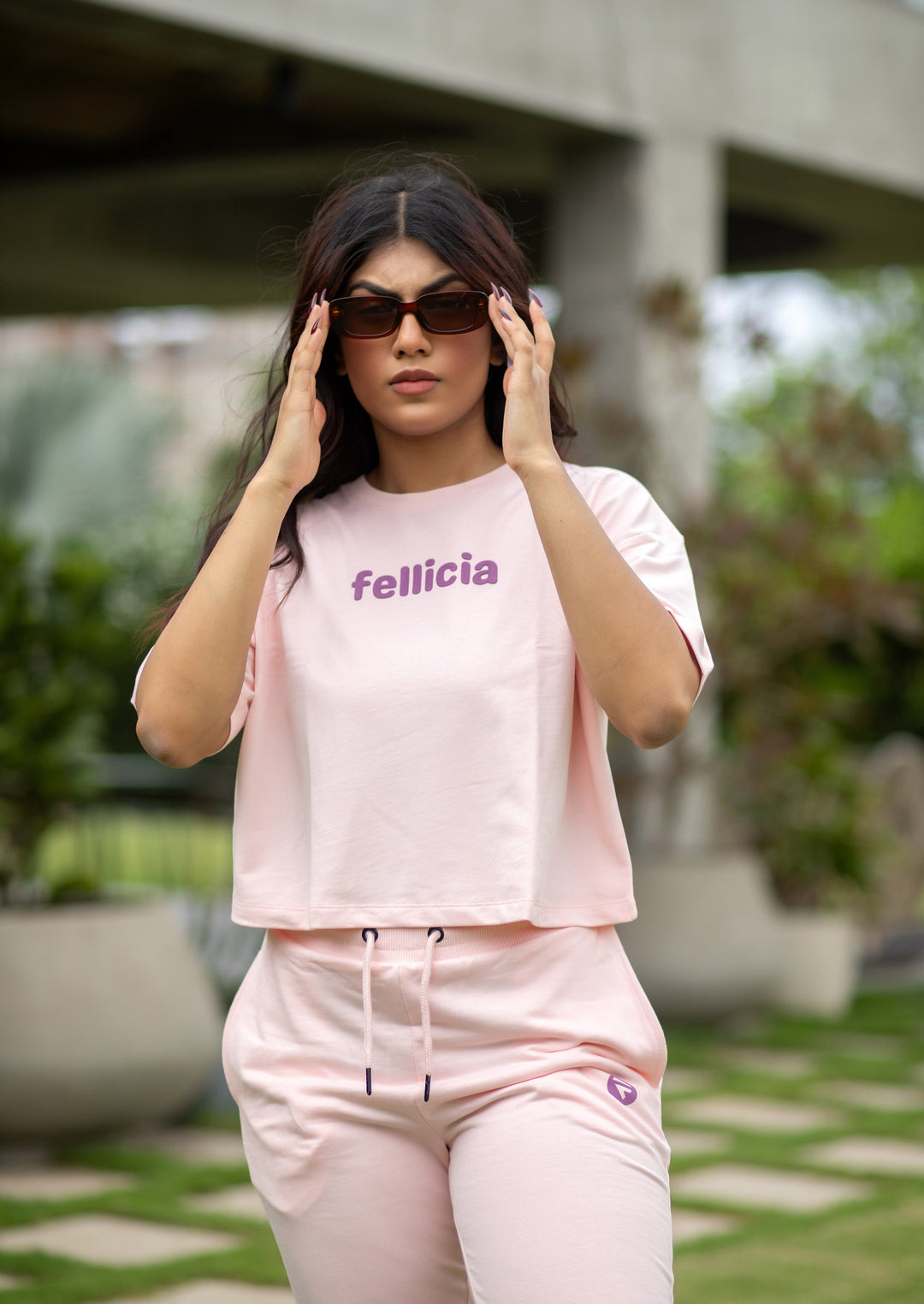 Co-ord Set (Blush) Sweatshirt & Joggers for Women