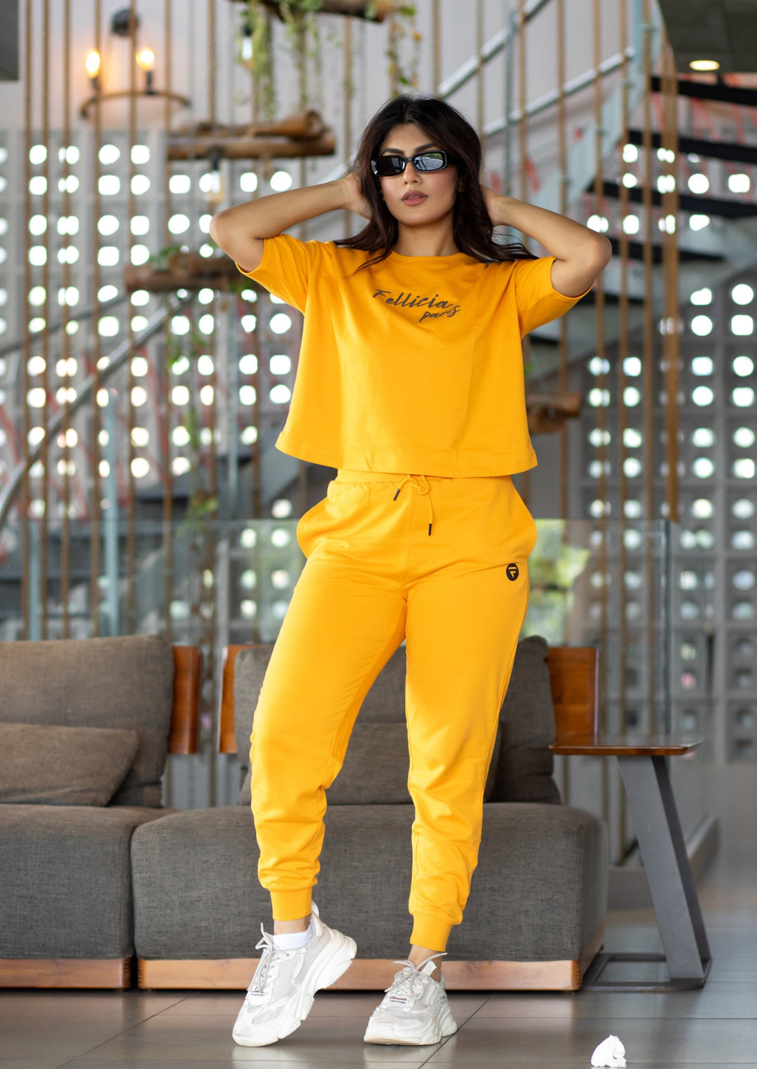 Co-ord Set (Marigold) Sweatshirt & Joggers for Women