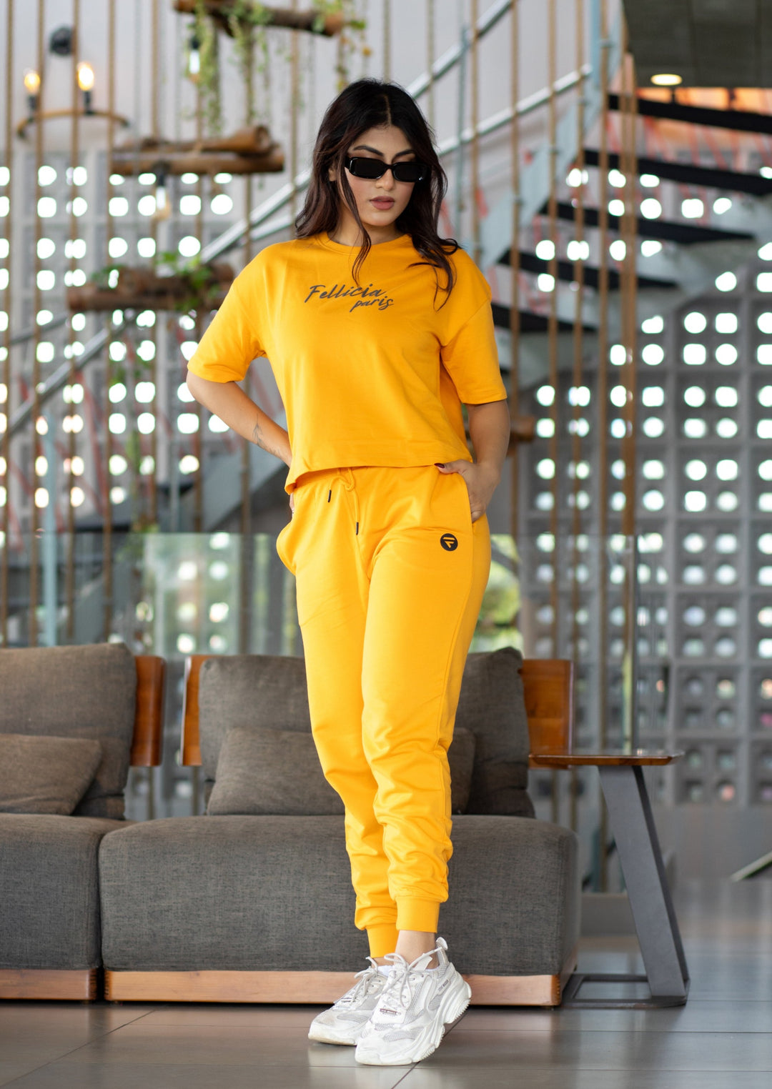 Co-ord Set (Marigold) Sweatshirt & Joggers for Women