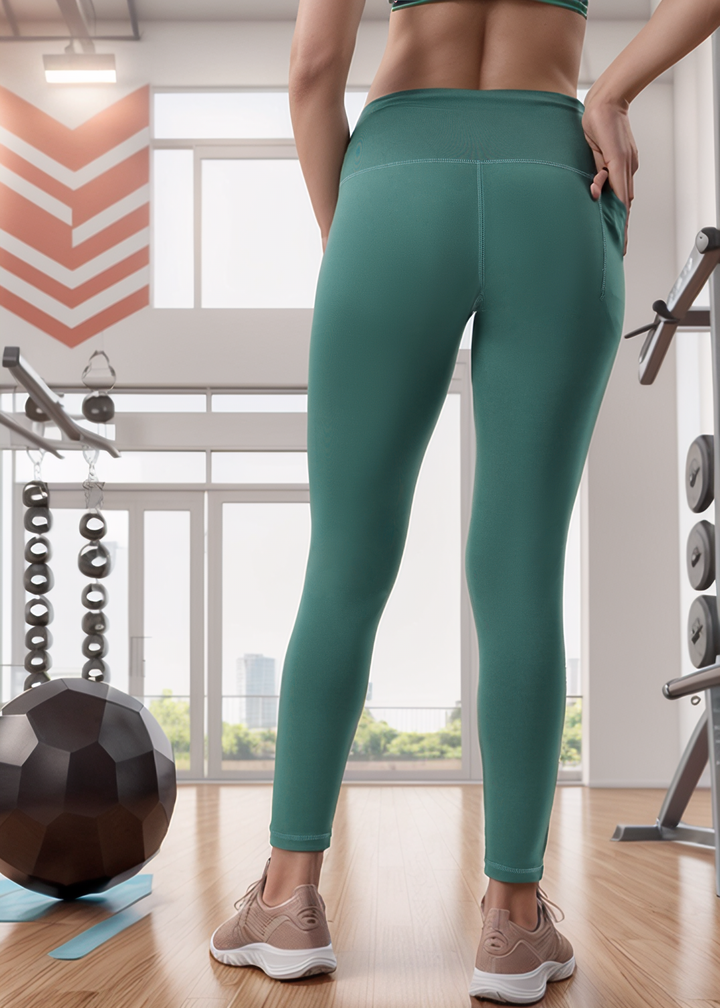 Active Tights with Pocket (Olive)