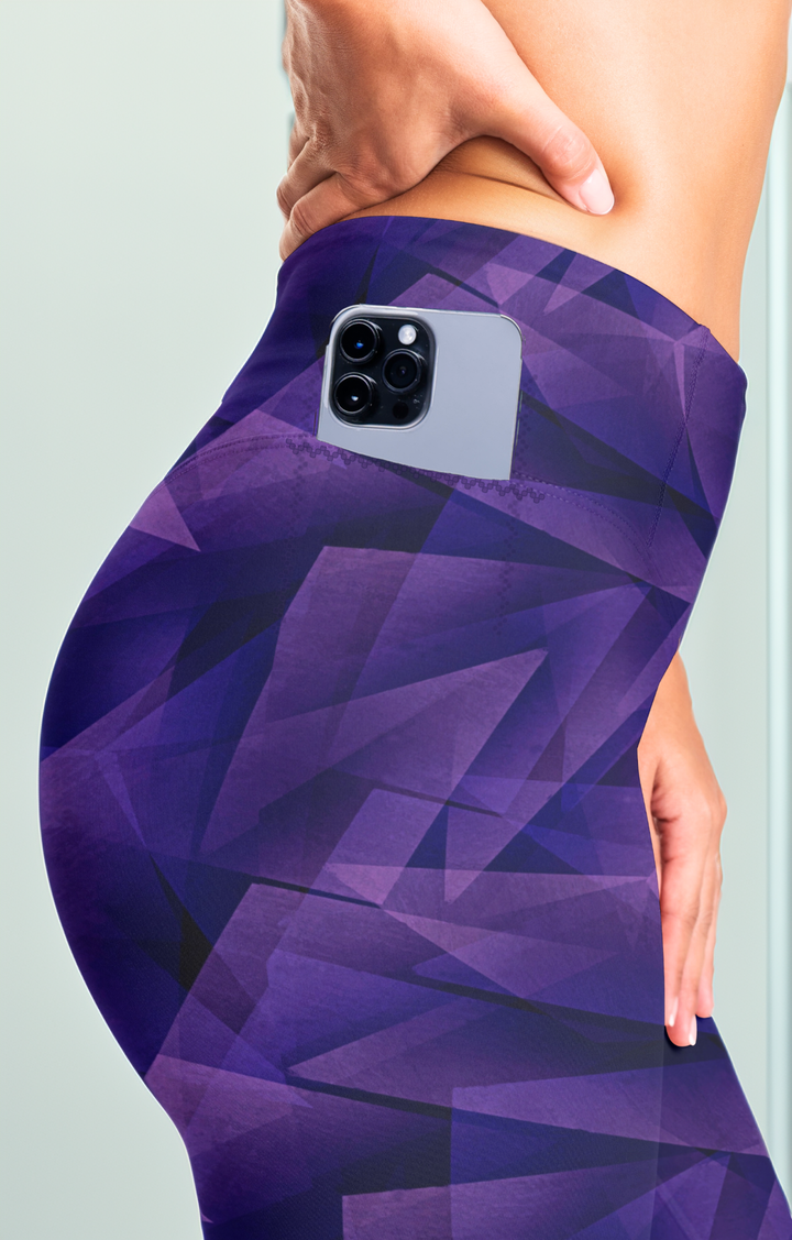 Active Tights with Pocket (Purple Prism)