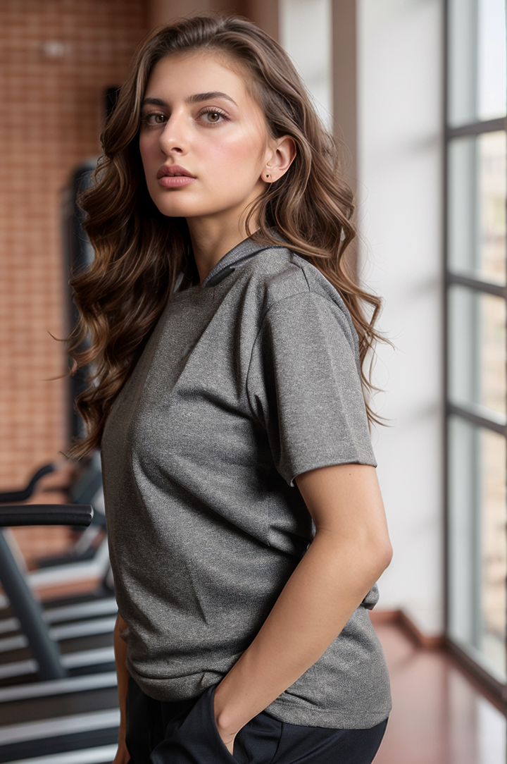 Performance Tshirt for Women (Ash Grey)