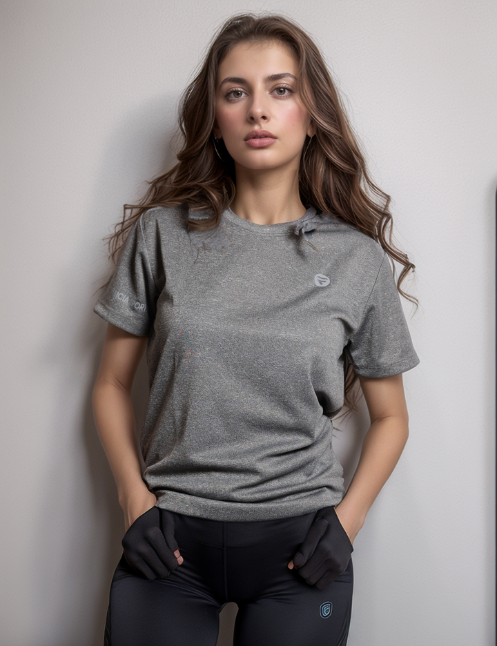 Performance Tshirt for Women (Ash Grey)