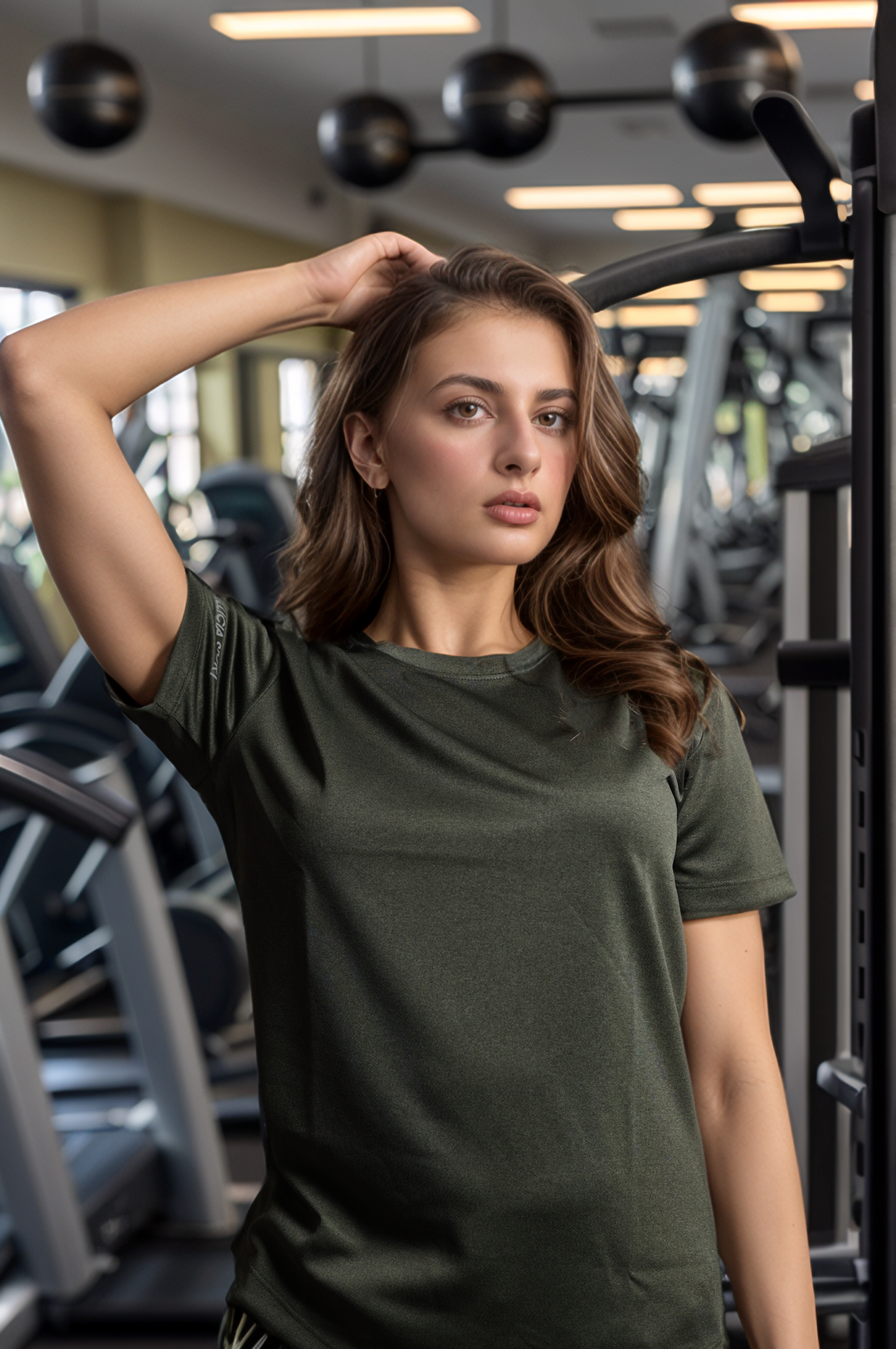 Performance Tshirt for Women (Olive Green)