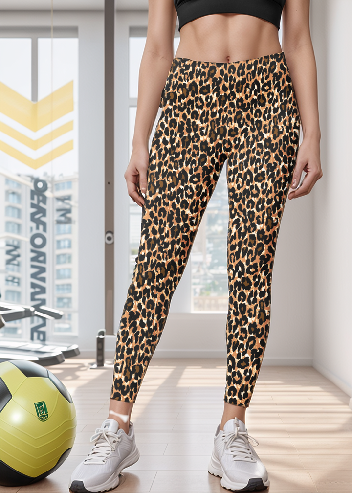 Active Tights with Pocket (Animal Print)