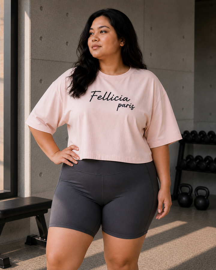 Sweat Tee – 260 GSM 100% Cotton Loop Knit - BLUSH PINK