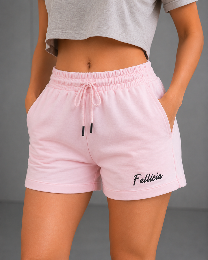 100% COTTON (LOOP KNIT) - SHORTS (BLUSH)