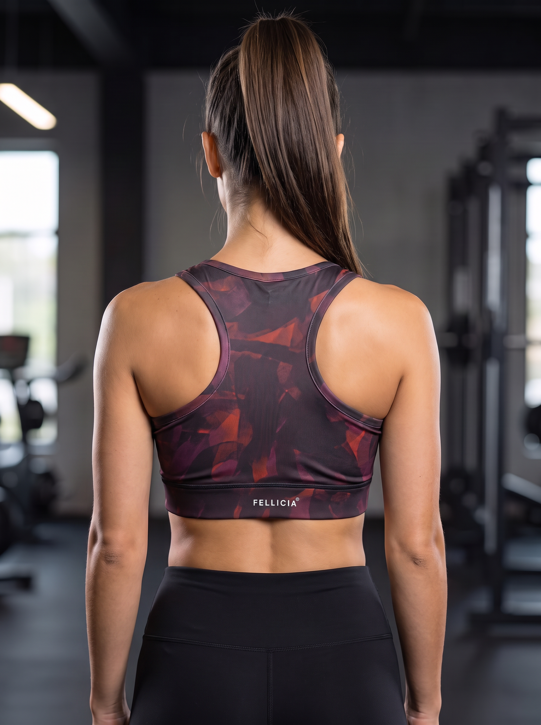 Everyday Sports Bra - Burgundy Maze