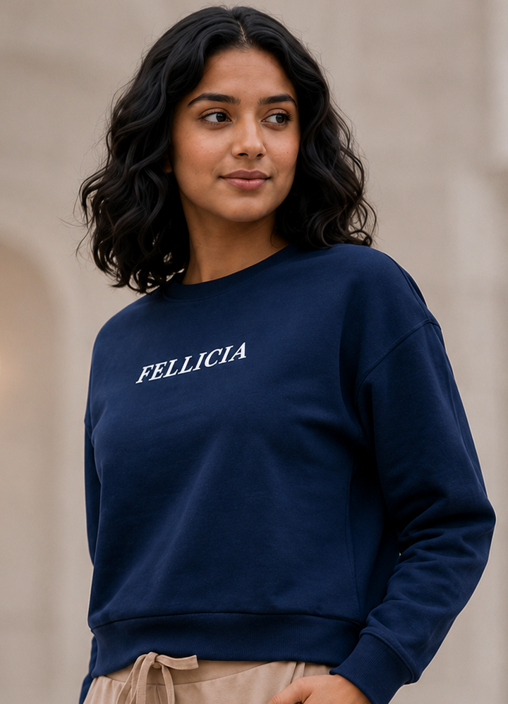 Sweatshirt – 260 GSM Loop Knit Cotton | NAVY BLUE
