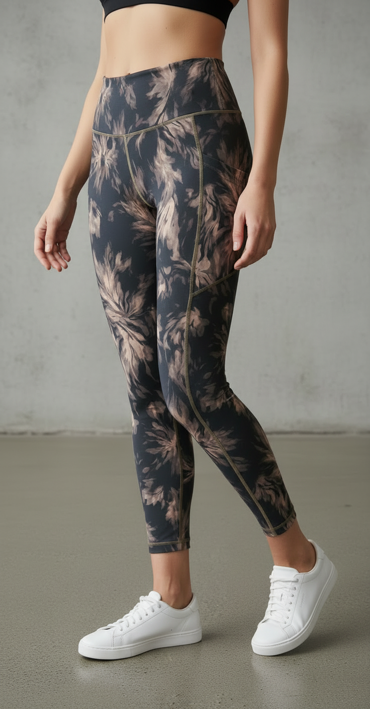 Performance Tights with Pocket - Coffee