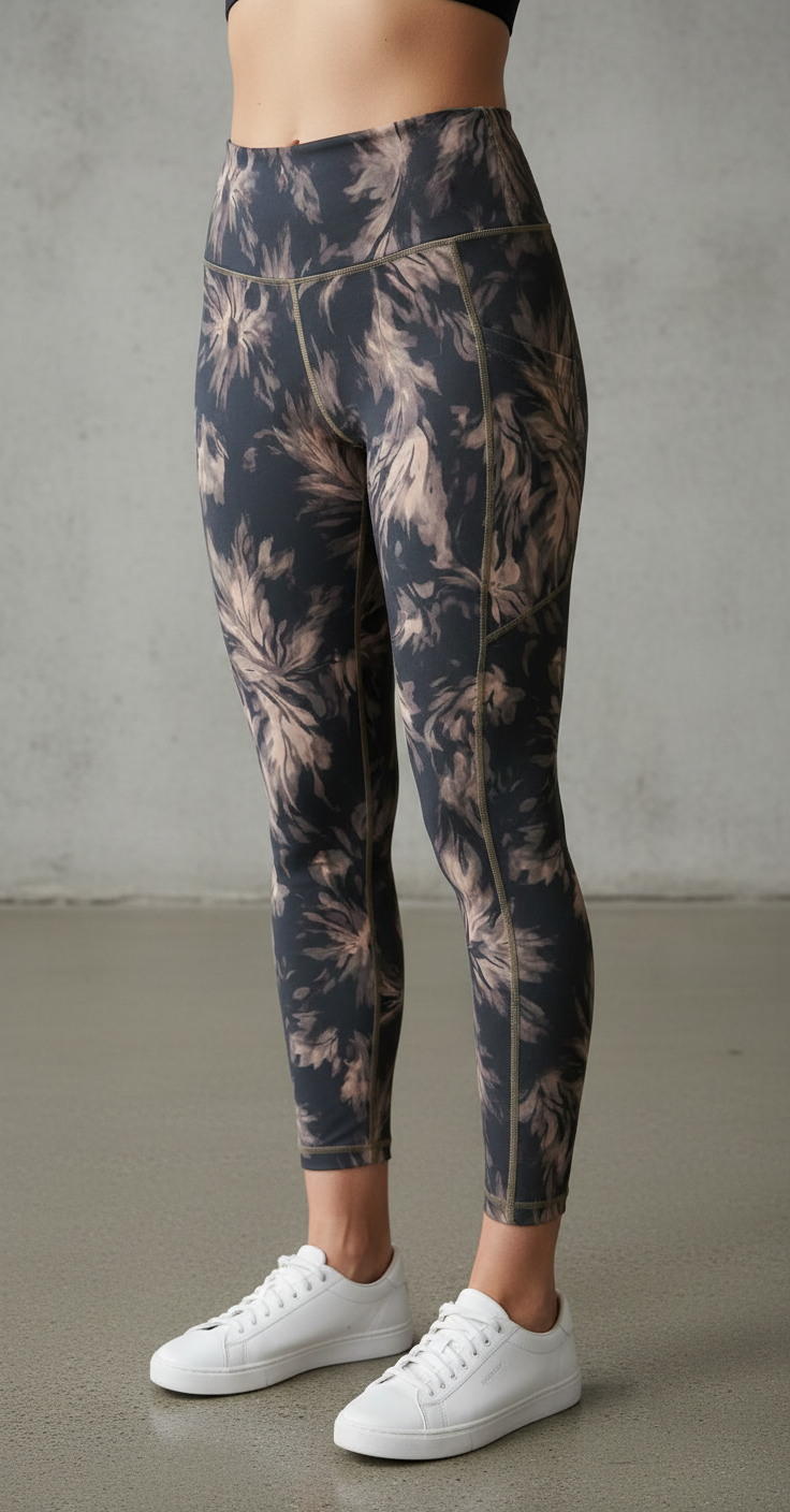 Performance Tights with Pocket - Coffee