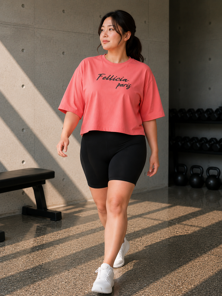 Sweat Tee – 260 GSM 100% Cotton Loop Knit - PINK