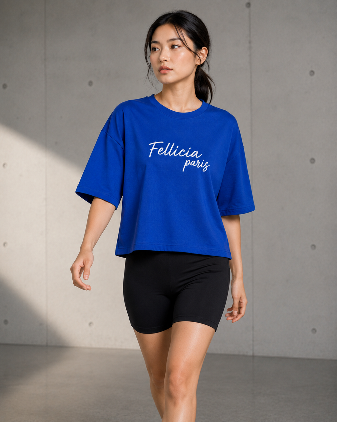 Sweat Tee – 260 GSM 100% Cotton Loop Knit - BLUE