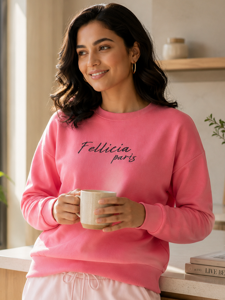 Sweatshirt – 260 GSM Loop Knit Cotton | PINK