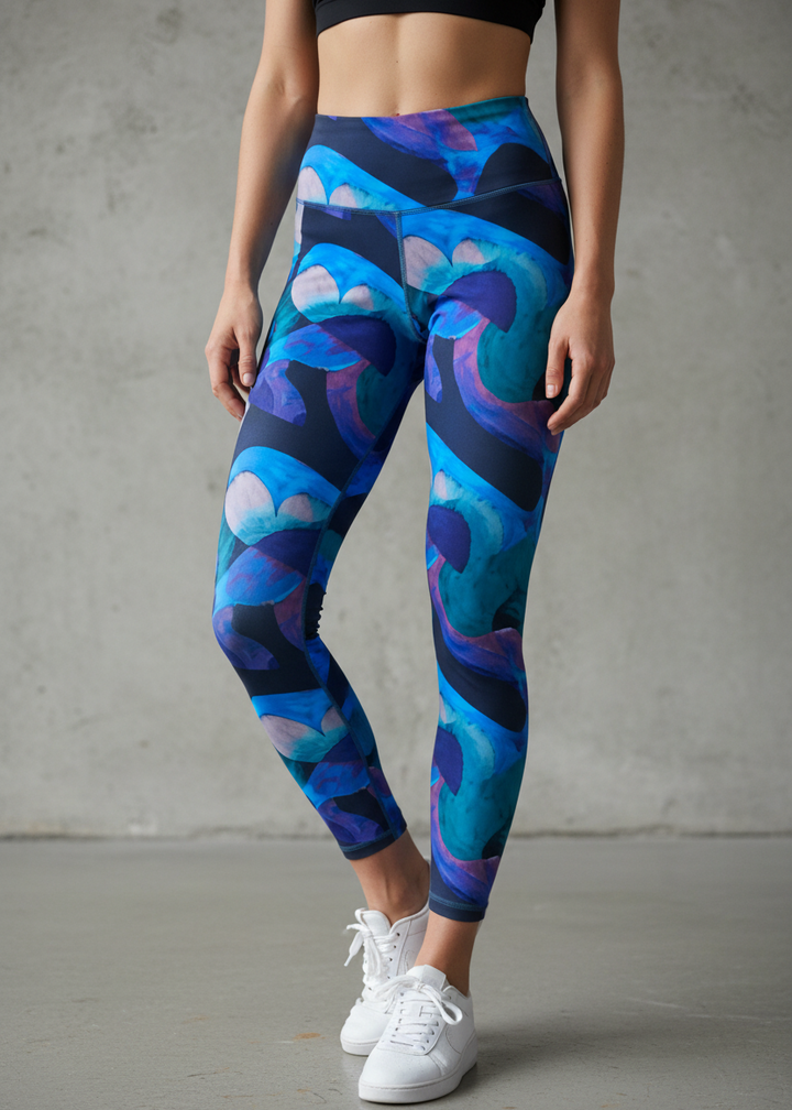 Active Tights with Pocket (Abstract print)