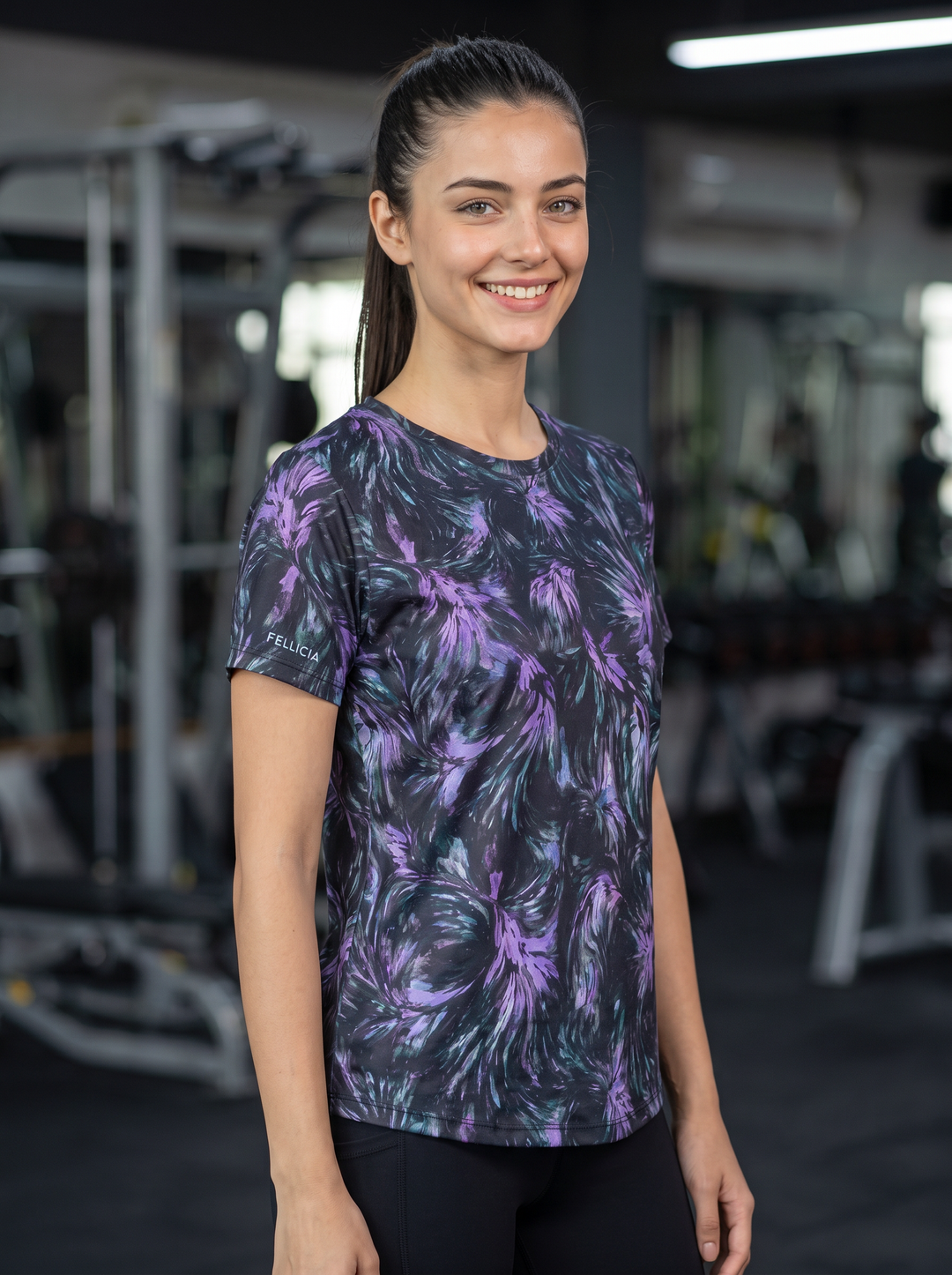 Active T-Shirt for Women - Infinity Bloom