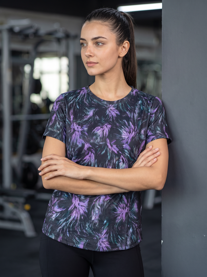 Active T-Shirt for Women - Infinity Bloom