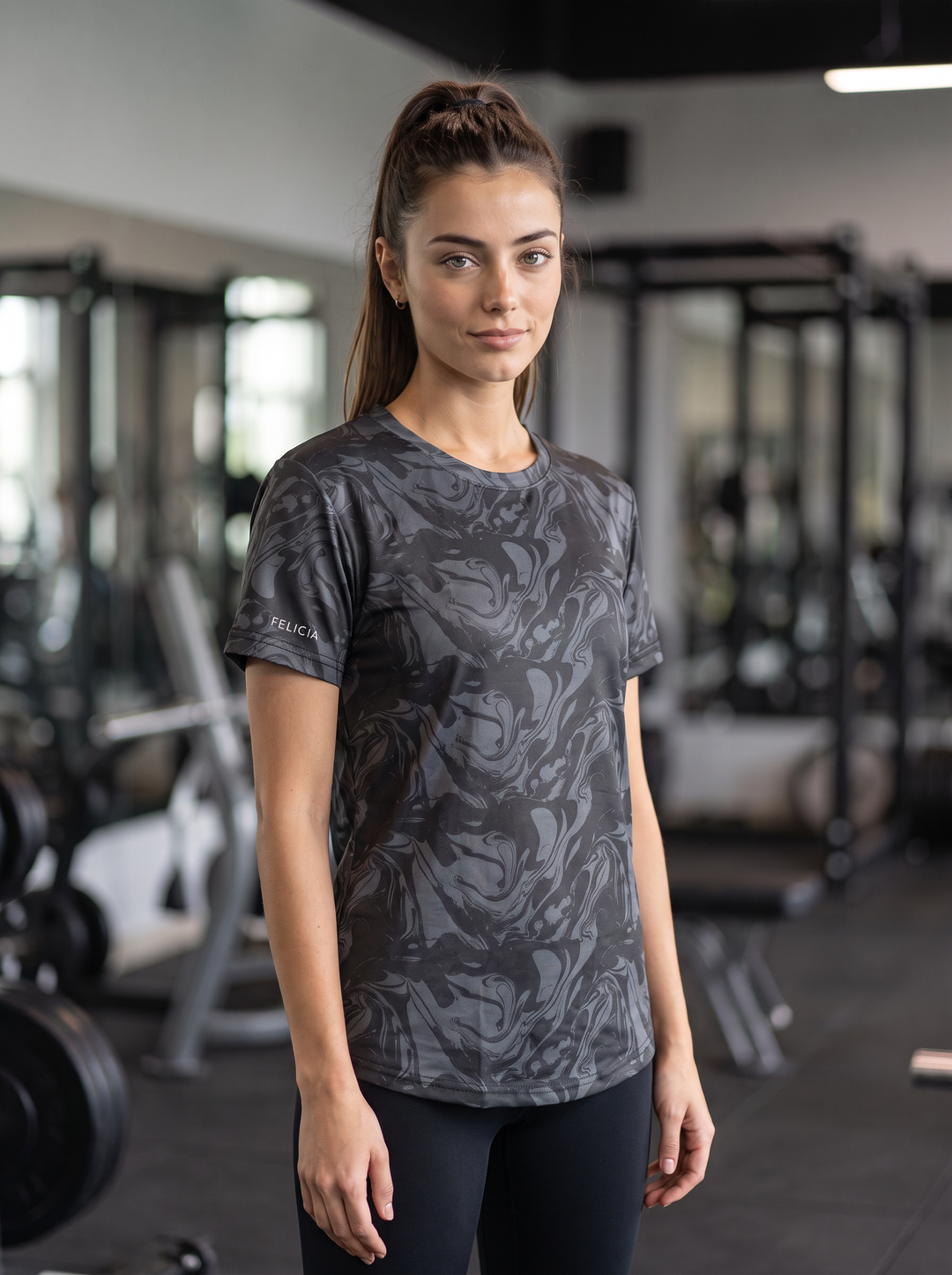 Active T-Shirt for Women - Black Mirage