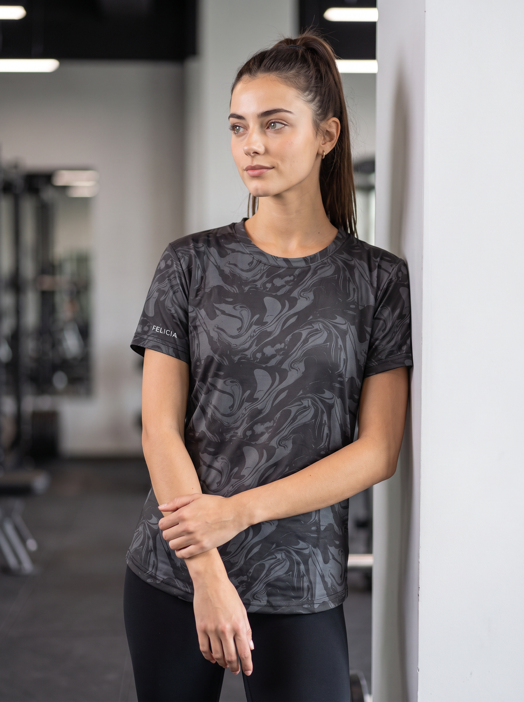 Active T-Shirt for Women - Black Mirage