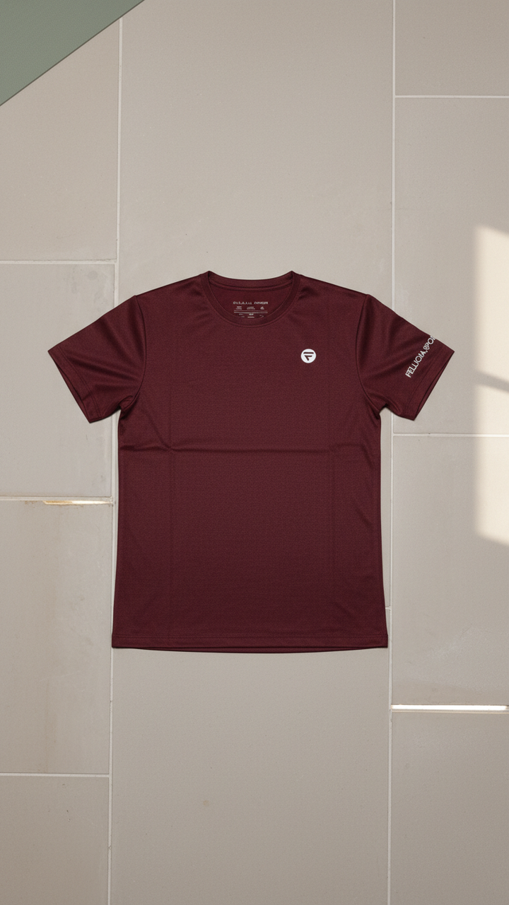 Performance Tshirt for Women (Red Burgundy)