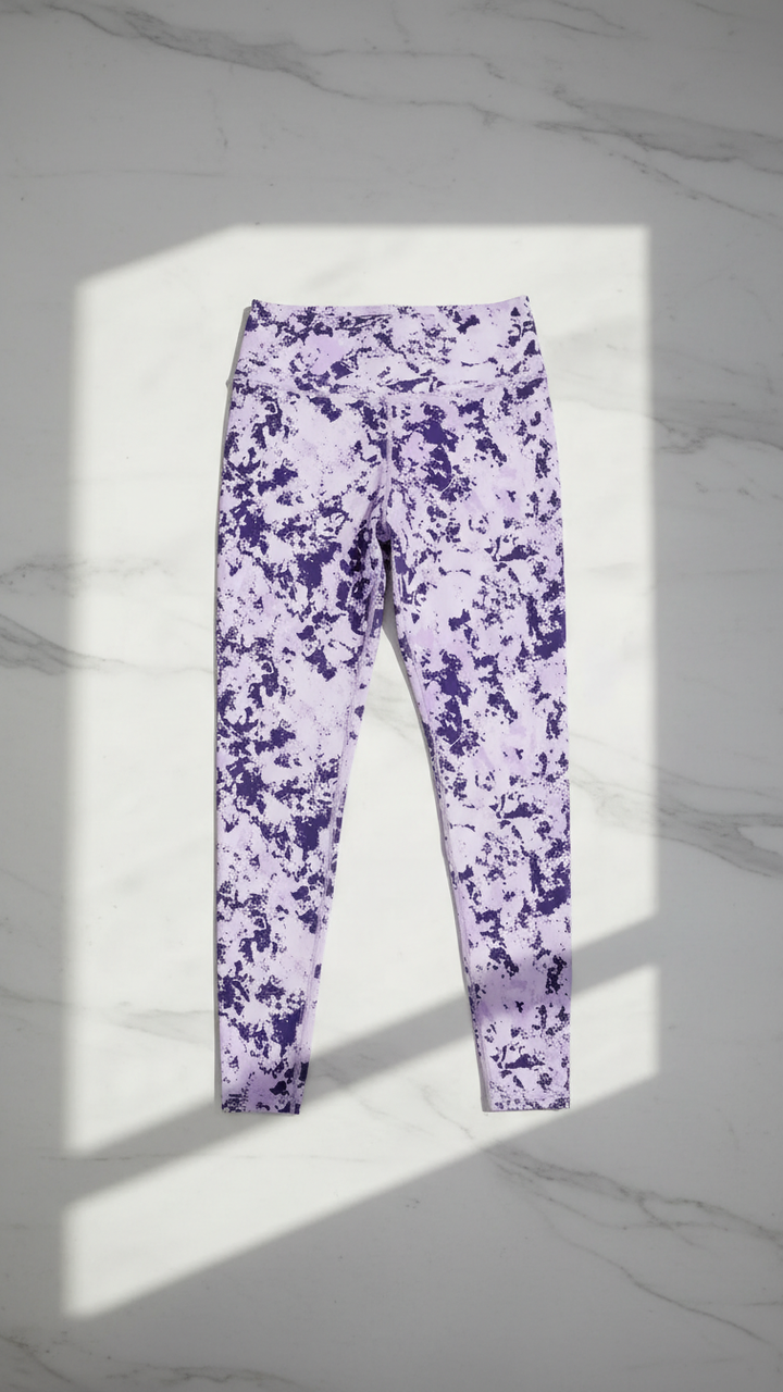 Active Tights with Pocket (Purple Camouflage)