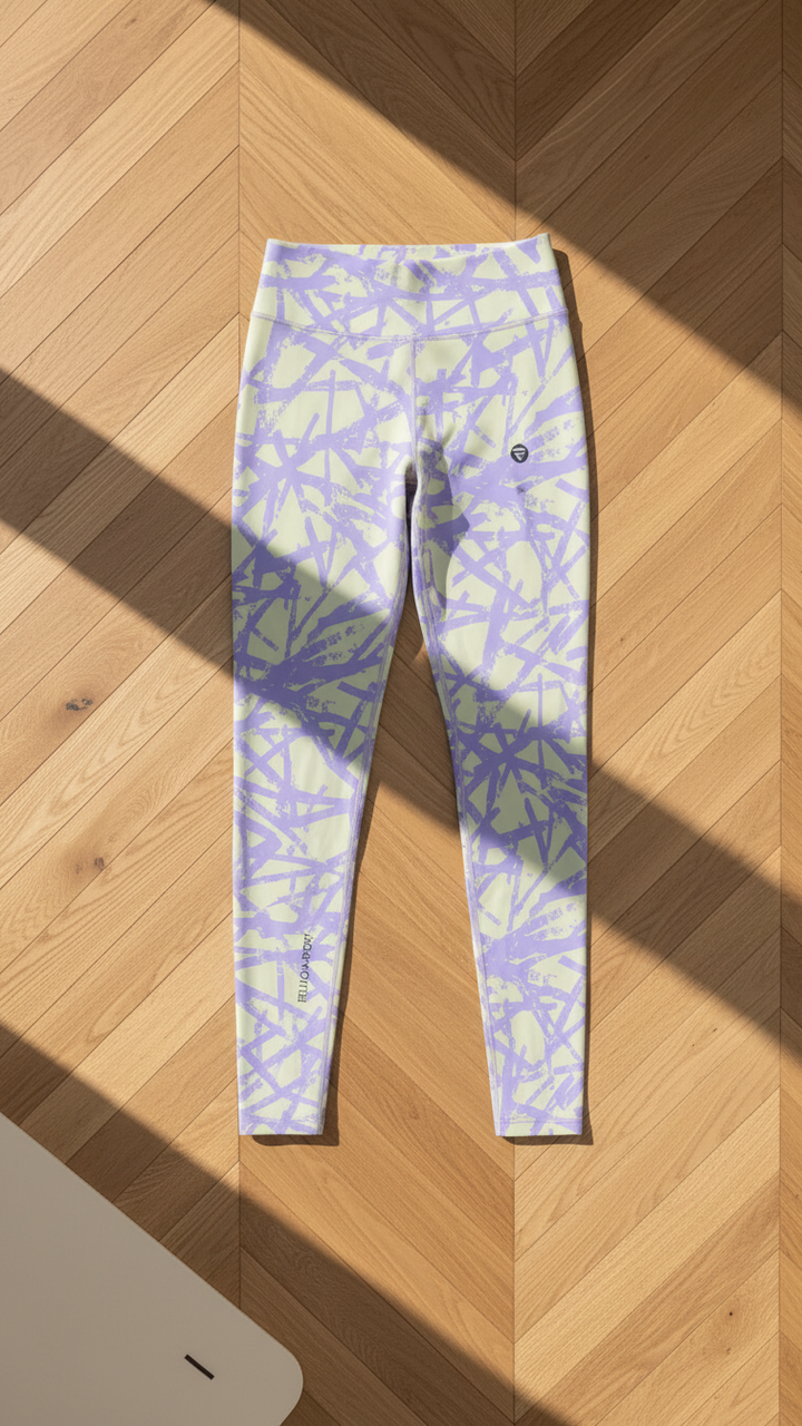 Active Tights with Pocket (Geometric print)