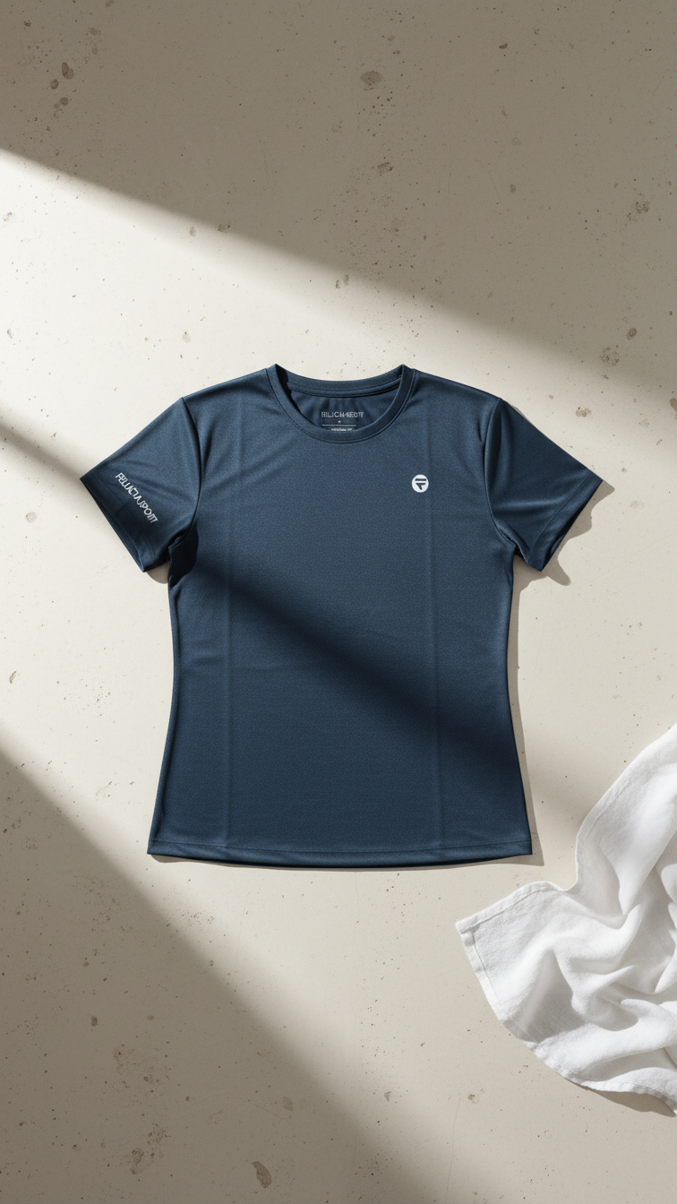 Performance Tshirt for Women (Aqua Blue)