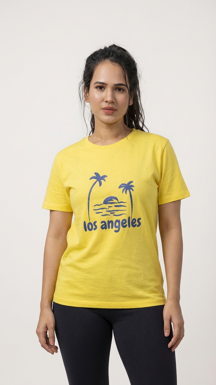 100% cotton YOGA TEE for women