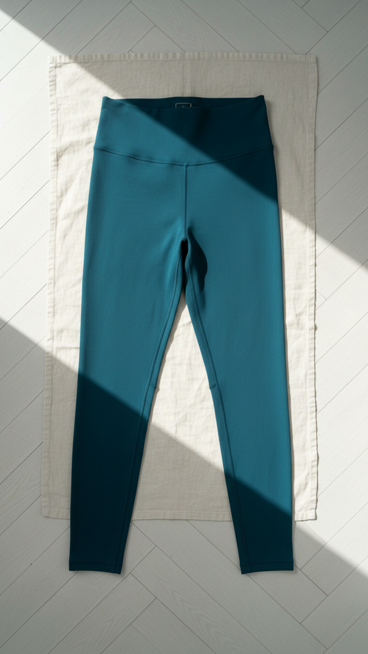 Active Tights with Pocket (Aqua Blue)