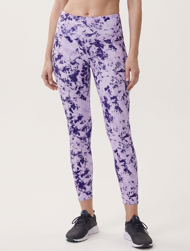 Active Tights with Pocket (Purple Camouflage)