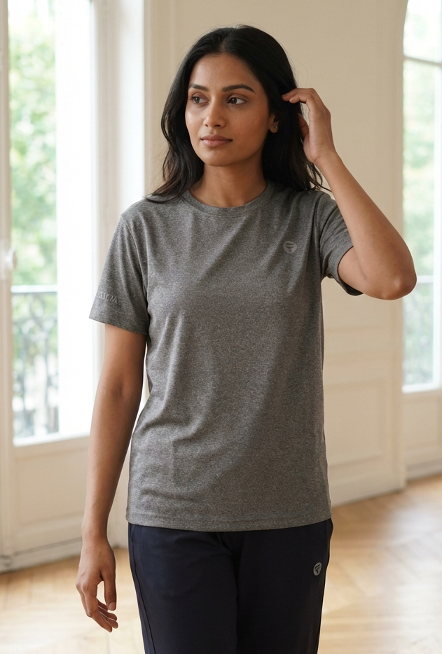 Performance Tshirt for Women (Ash Grey)