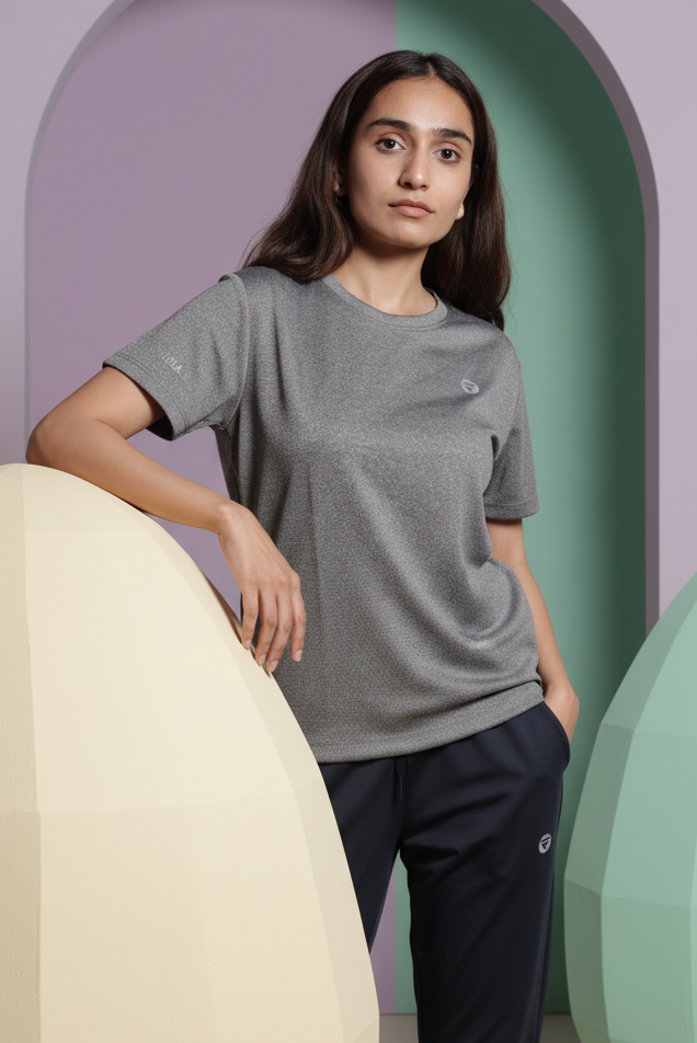 Performance Tshirt for Women (Ash Grey)