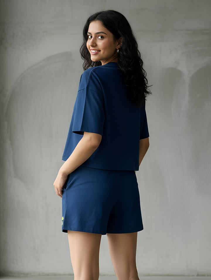 Summer Co-ord Set – Navy Blue