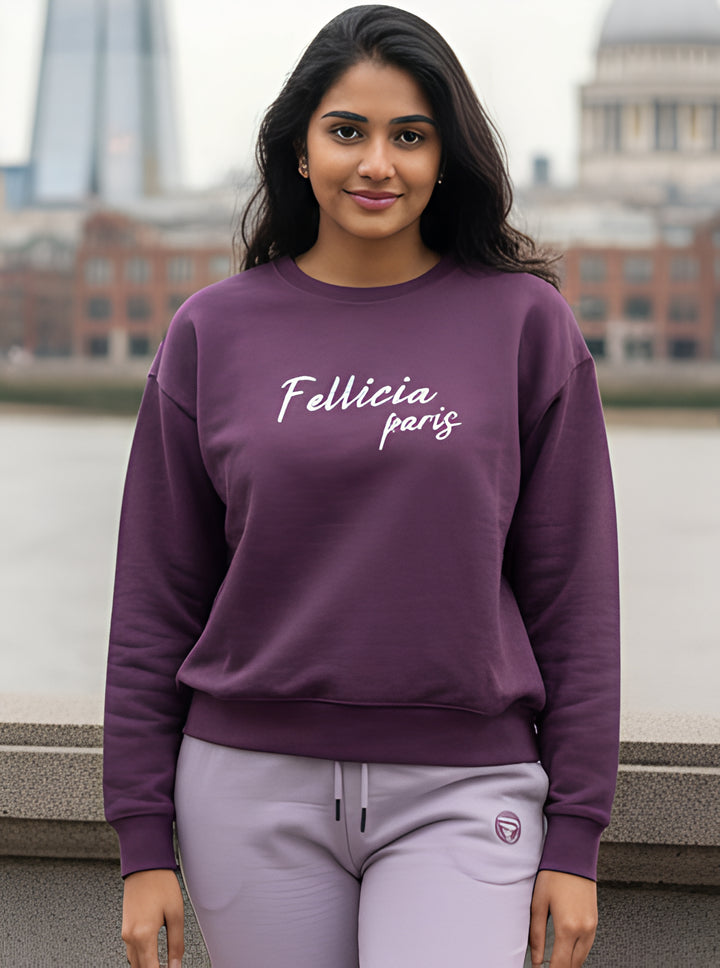 Sweatshirt – 260 GSM Loop Knit Cotton | PURPLE