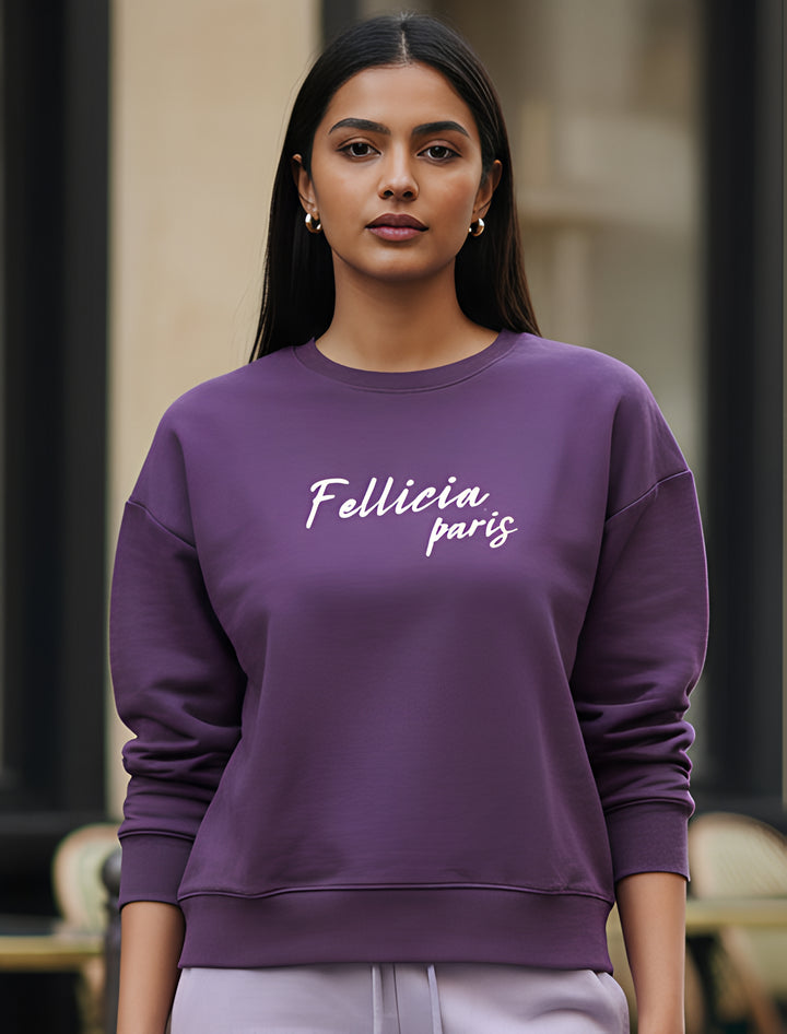Sweatshirt – 260 GSM Loop Knit Cotton | PURPLE