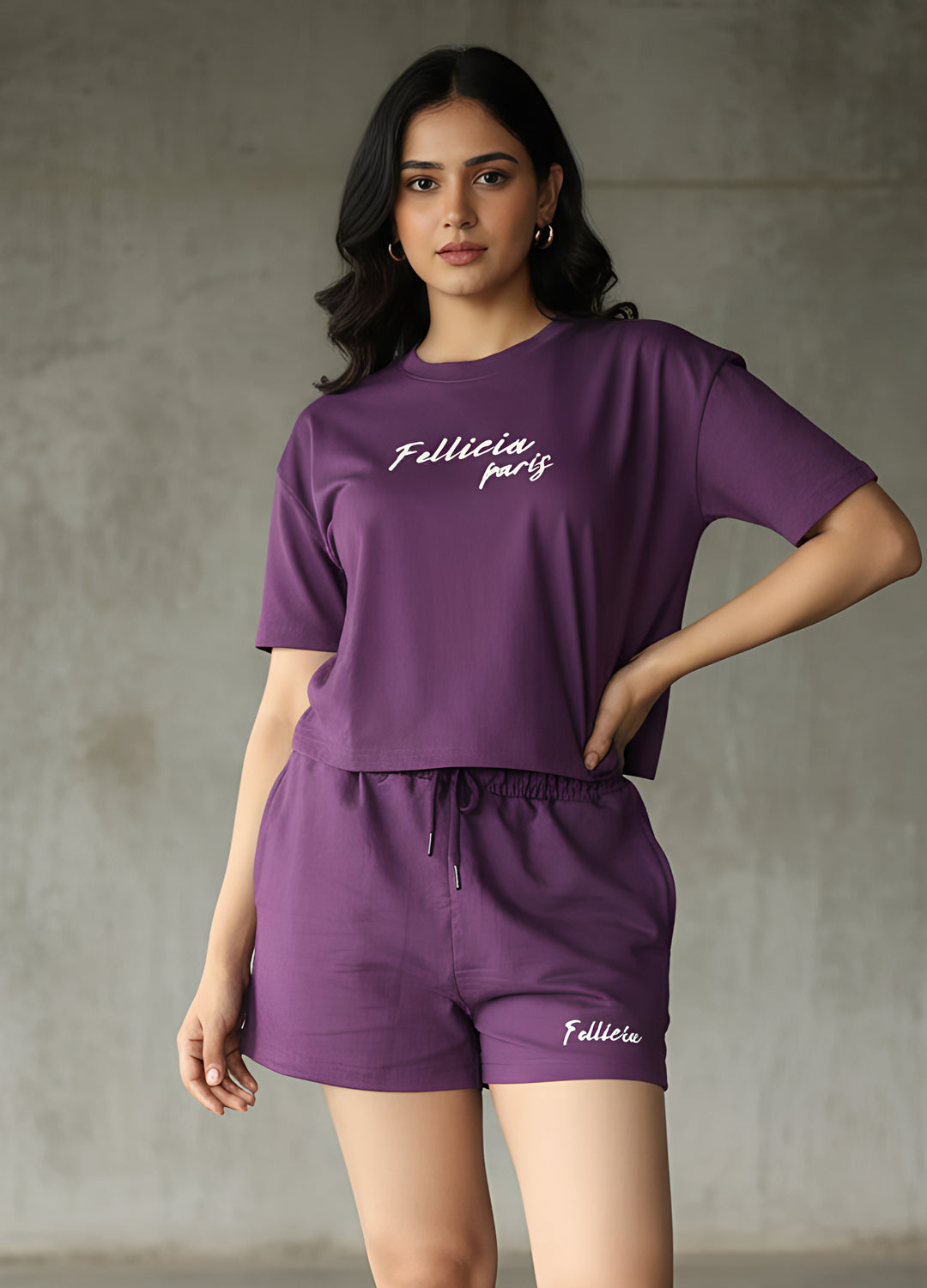 Summer Co-ord Set – Royal Purple