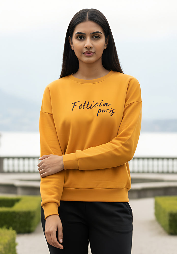 Sweatshirt – 260 GSM Loop Knit Cotton | MARIGOLD