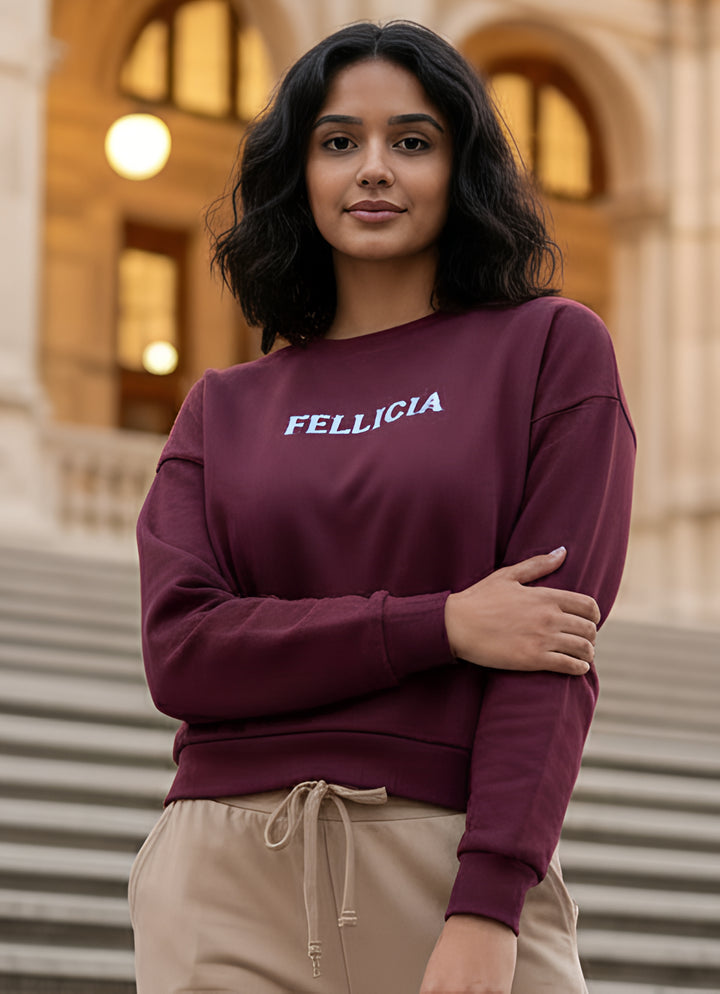 Sweatshirt – 260 GSM Loop Knit Cotton | MAROON