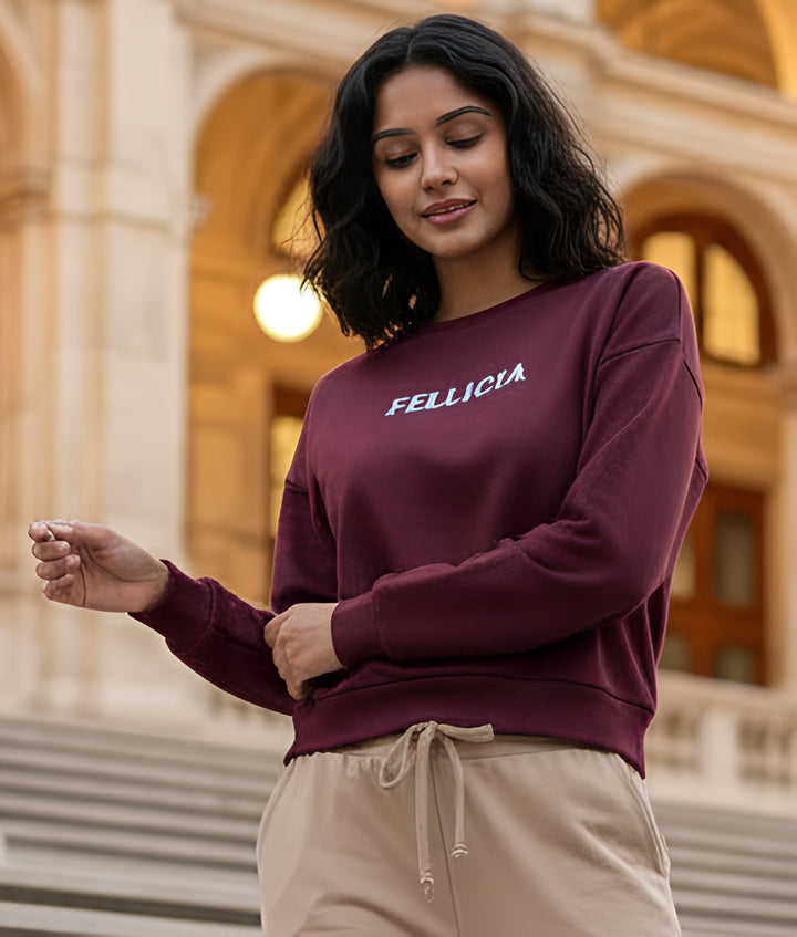 Sweatshirt – 260 GSM Loop Knit Cotton | MAROON