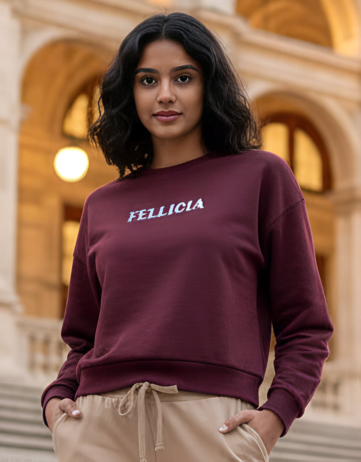 Sweatshirt – 260 GSM Loop Knit Cotton | MAROON